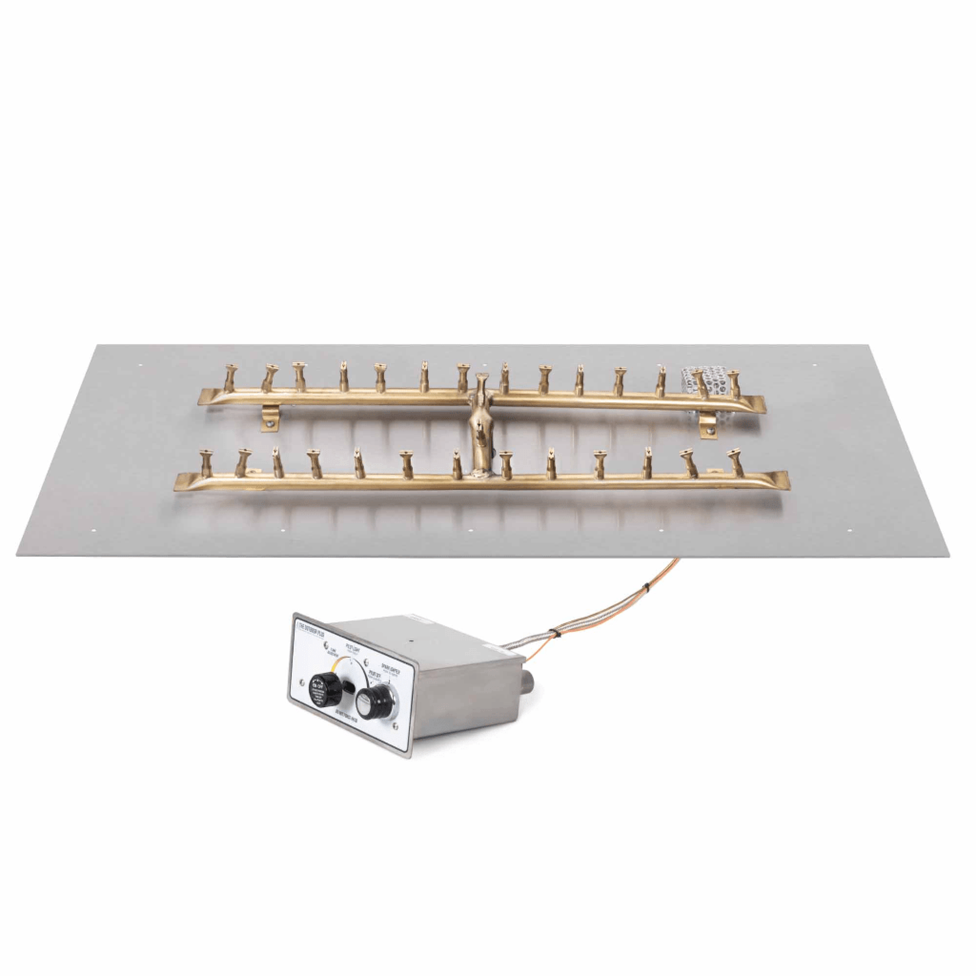The Outdoor Plus Rectangular Flat Pan With Brass 'H' Bullet Burner