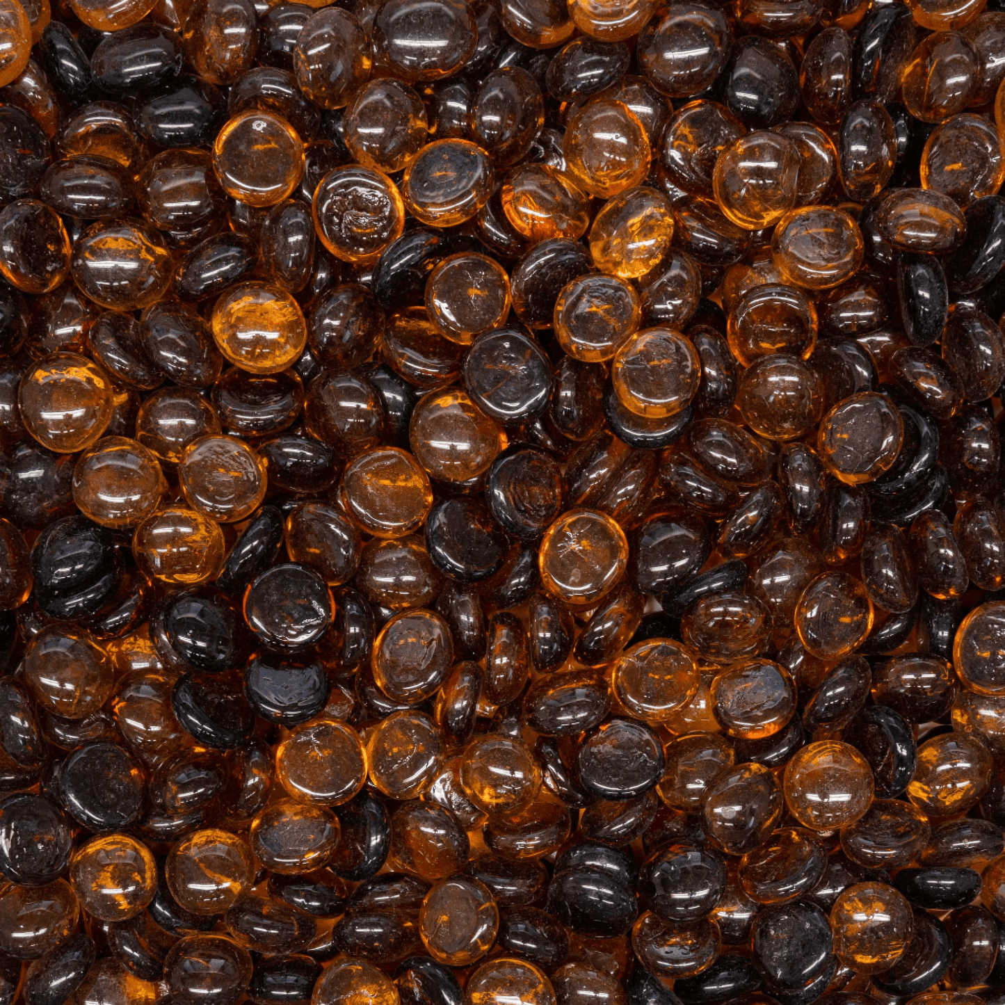 The Outdoor Plus Reflective Fire Glass Pebbles/Gems for Fire Bowl and Pit