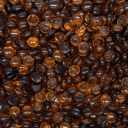 The Outdoor Plus Reflective Fire Glass Pebbles/Gems for Fire Bowl and Pit