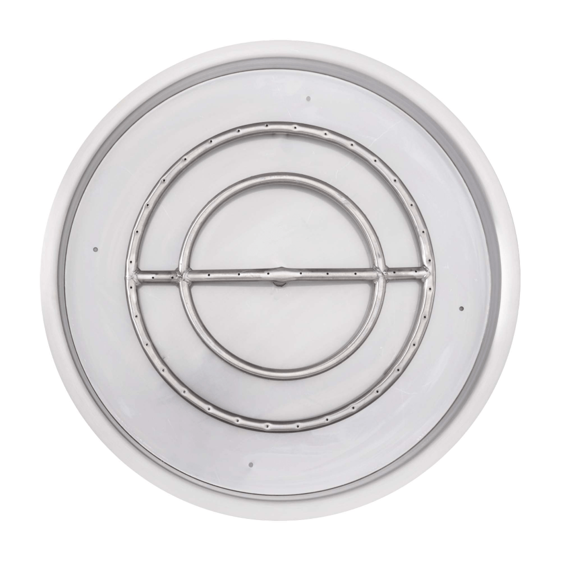 The Outdoor Plus Round Drop-in Pan With Stainless Steel Round Burner