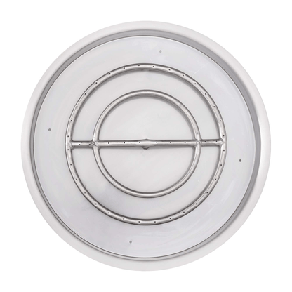 The Outdoor Plus Round Drop-in Pan With Stainless Steel Round Burner