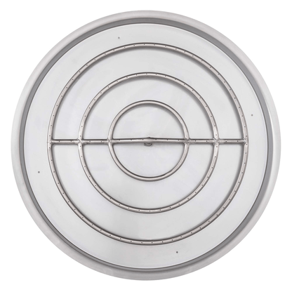 The Outdoor Plus Round Drop-in Pan With Stainless Steel Round Burner