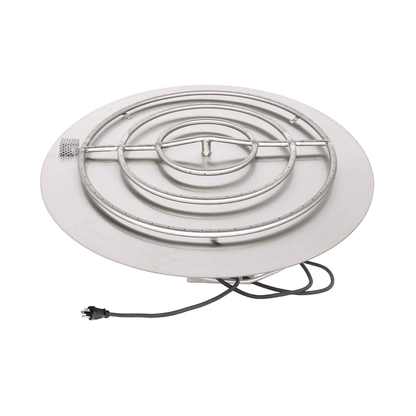 The Outdoor Plus Round Flat Pan With Stainless Steel Round Burner