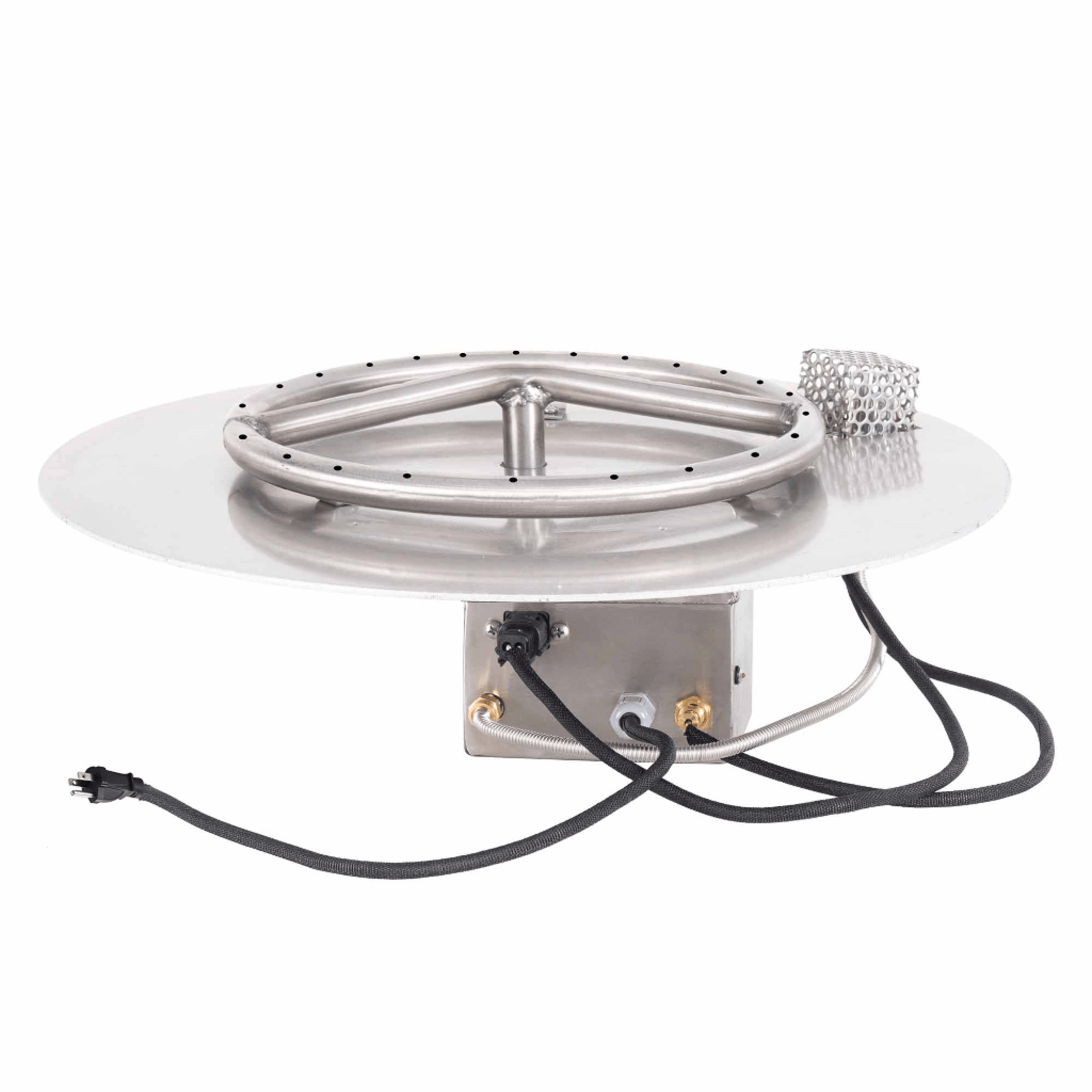 The Outdoor Plus Round Flat Pan With Stainless Steel Round Burner