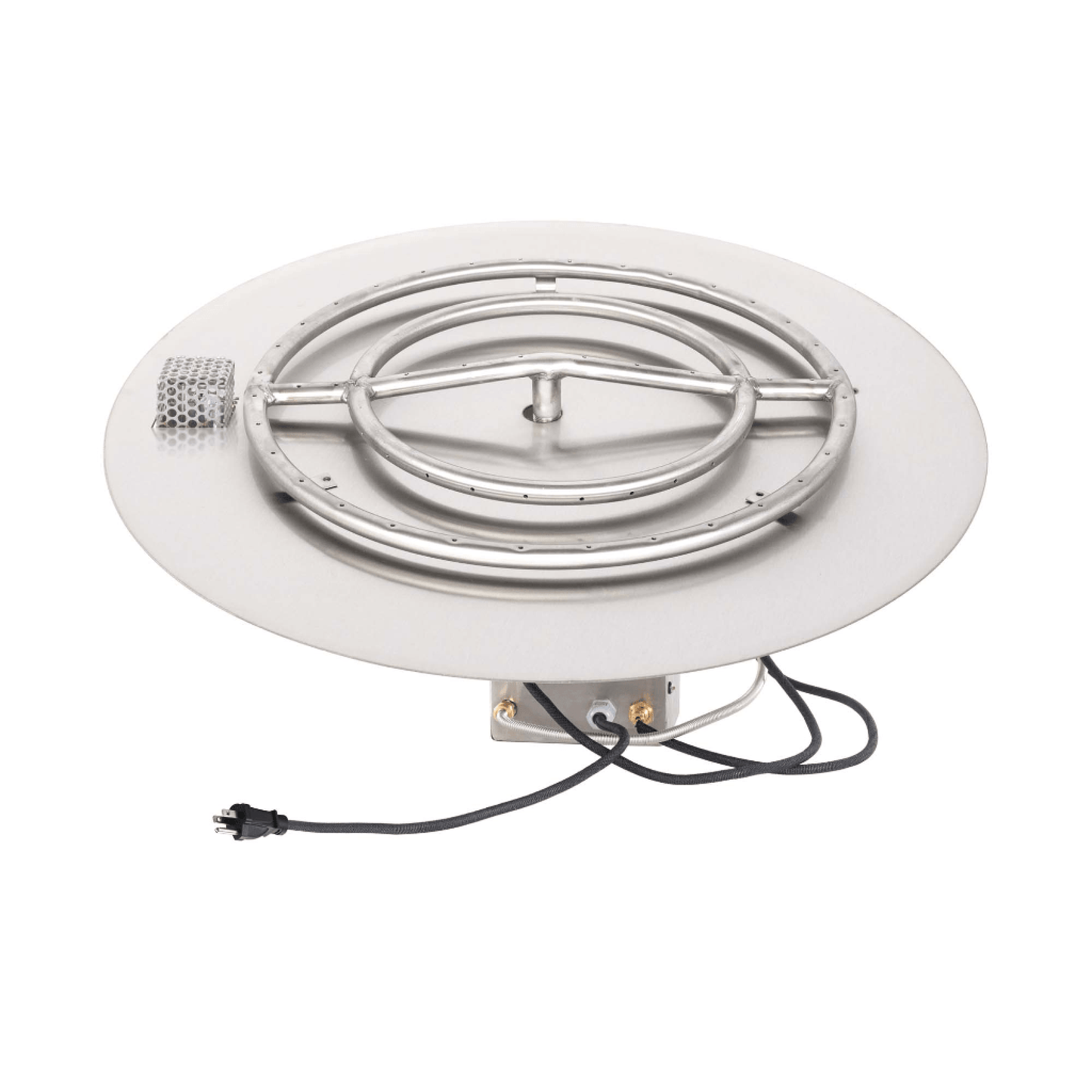 The Outdoor Plus Round Flat Pan With Stainless Steel Round Burner