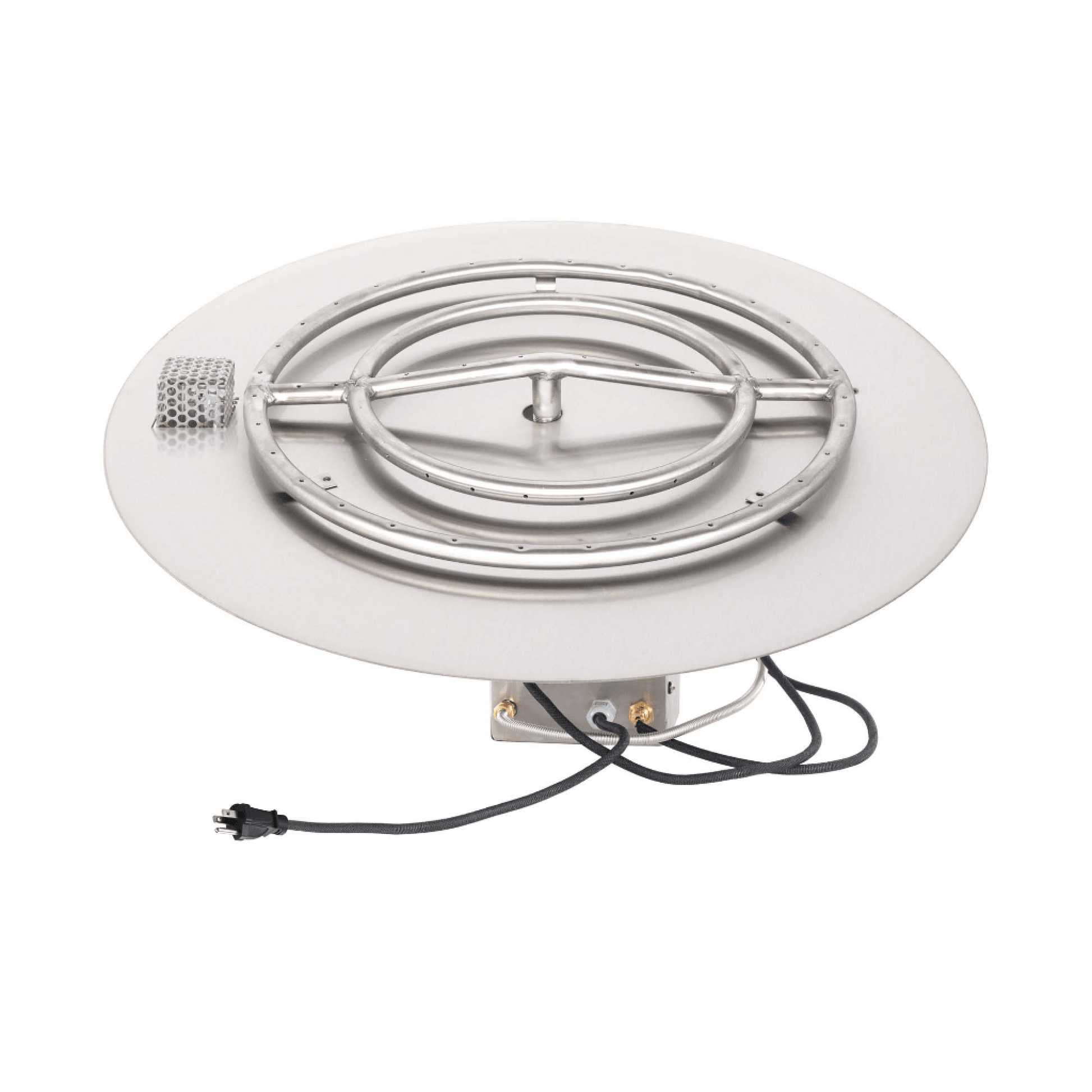 The Outdoor Plus Round Flat Pan With Stainless Steel Round Burner