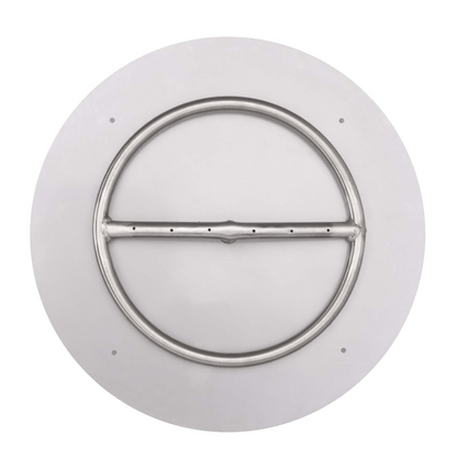 The Outdoor Plus Round Flat Pan With Stainless Steel Round Burner