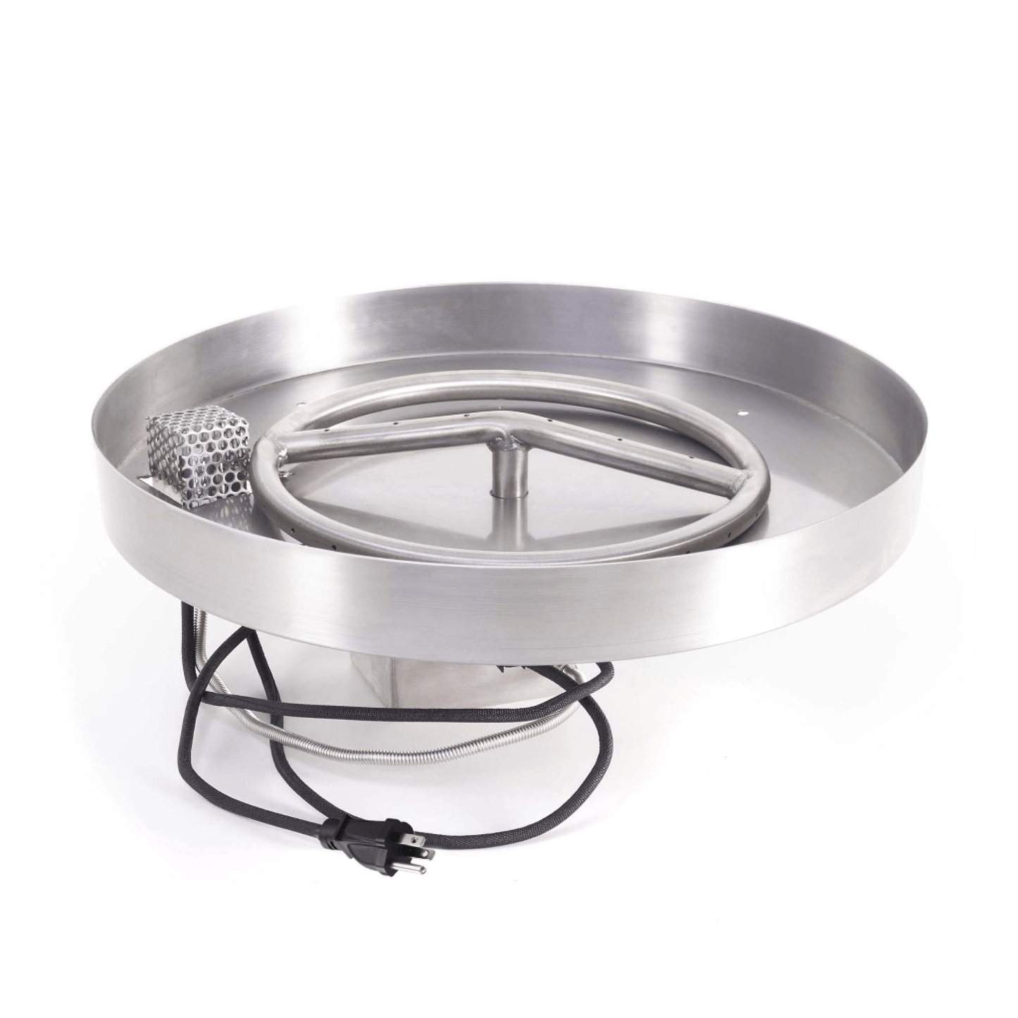 The Outdoor Plus Round Lipless Drop-in Pan With Stainless Steel Round Burner