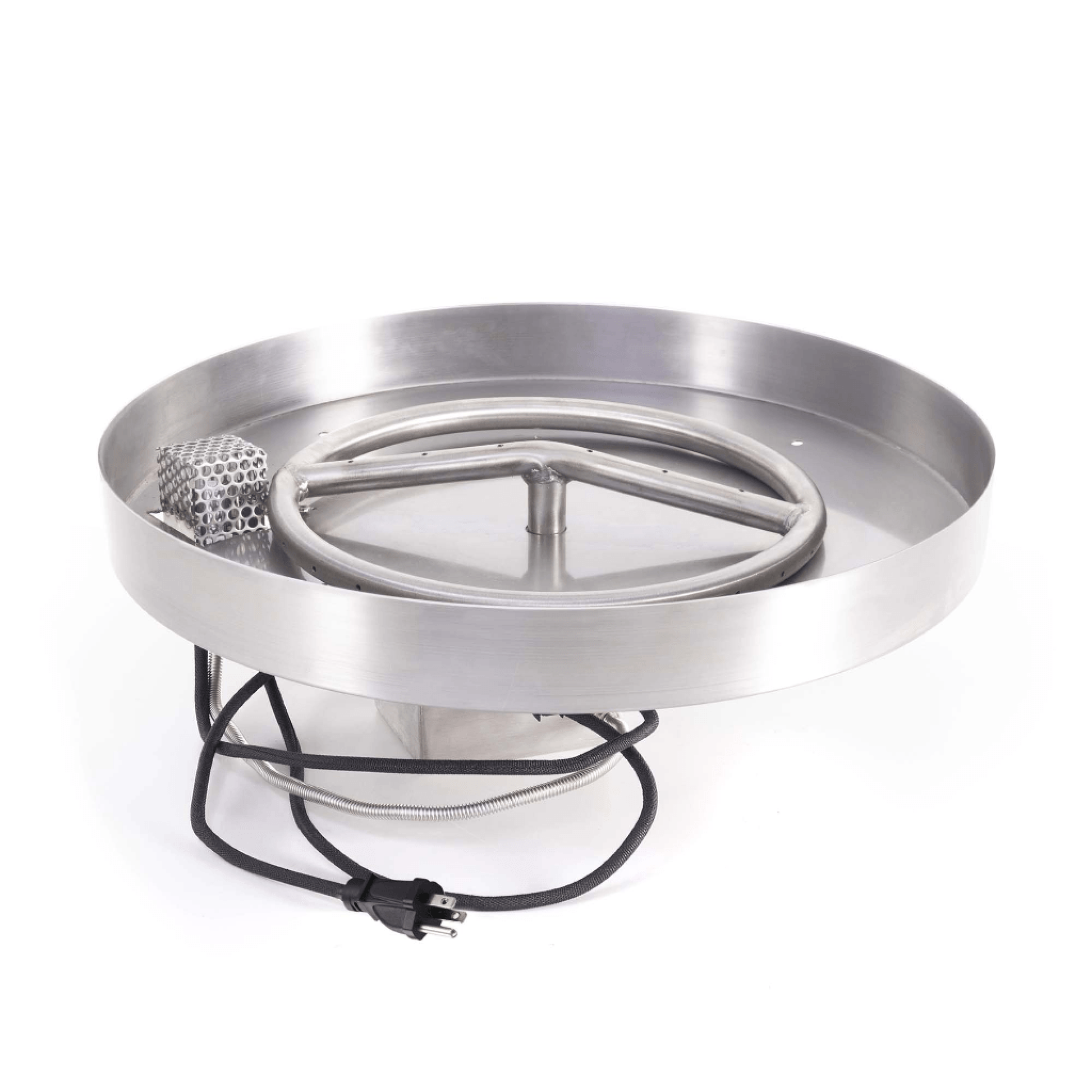 The Outdoor Plus Round Lipless Drop-in Pan With Stainless Steel Round Burner