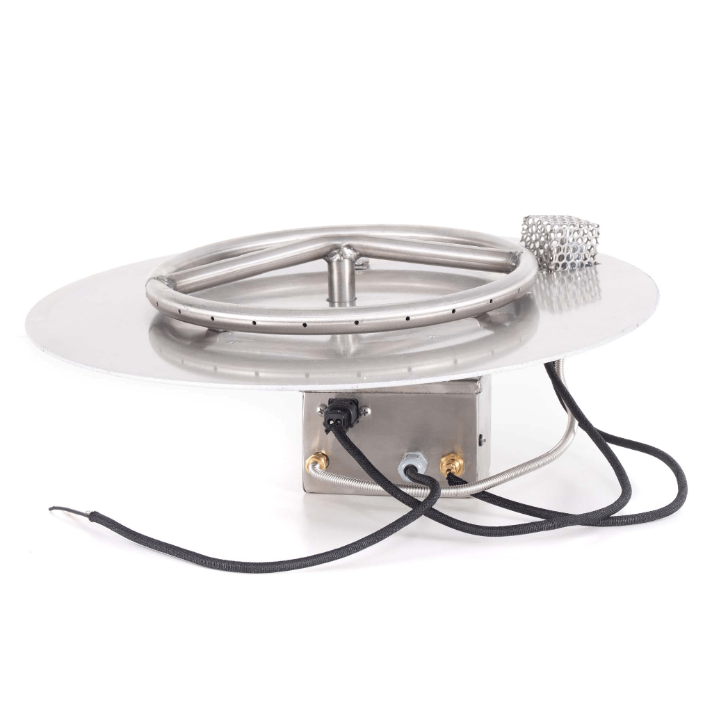 The Outdoor Plus Round Stainless Steel Burner With Round Flat Pan