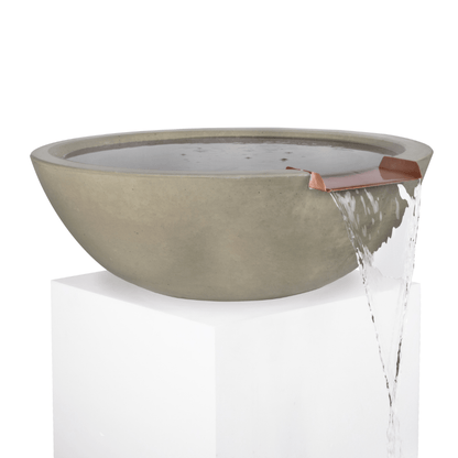 The Outdoor Plus Sedona GFRC Concrete Round Water Bowl