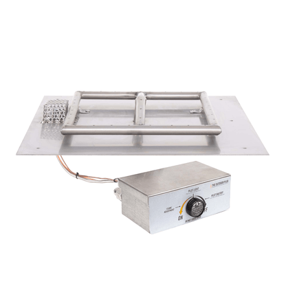 The Outdoor Plus Square Flat Pan With Stainless Steel Square Burner