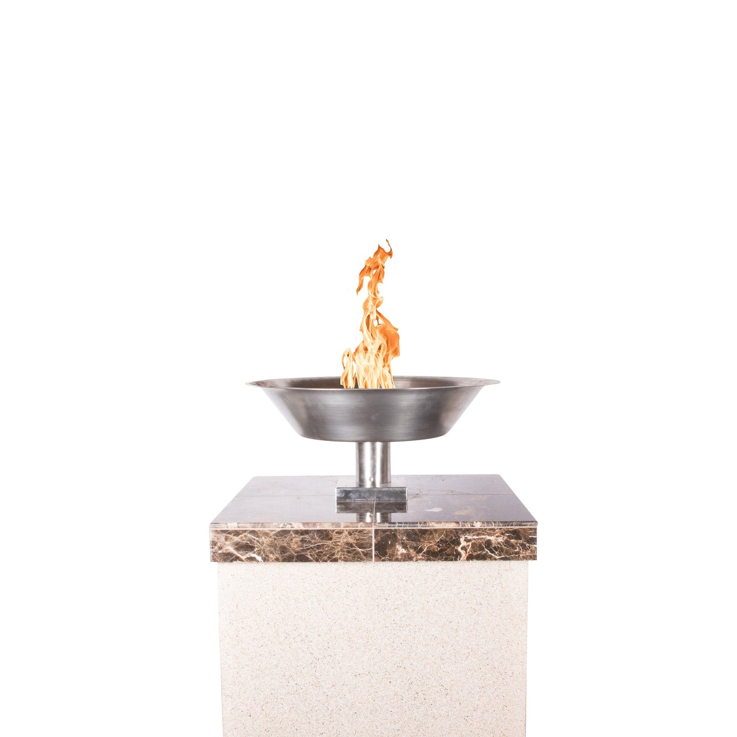 The Outdoor Plus Square Granada 22" Aluminum Liquid Propane Column Ornament