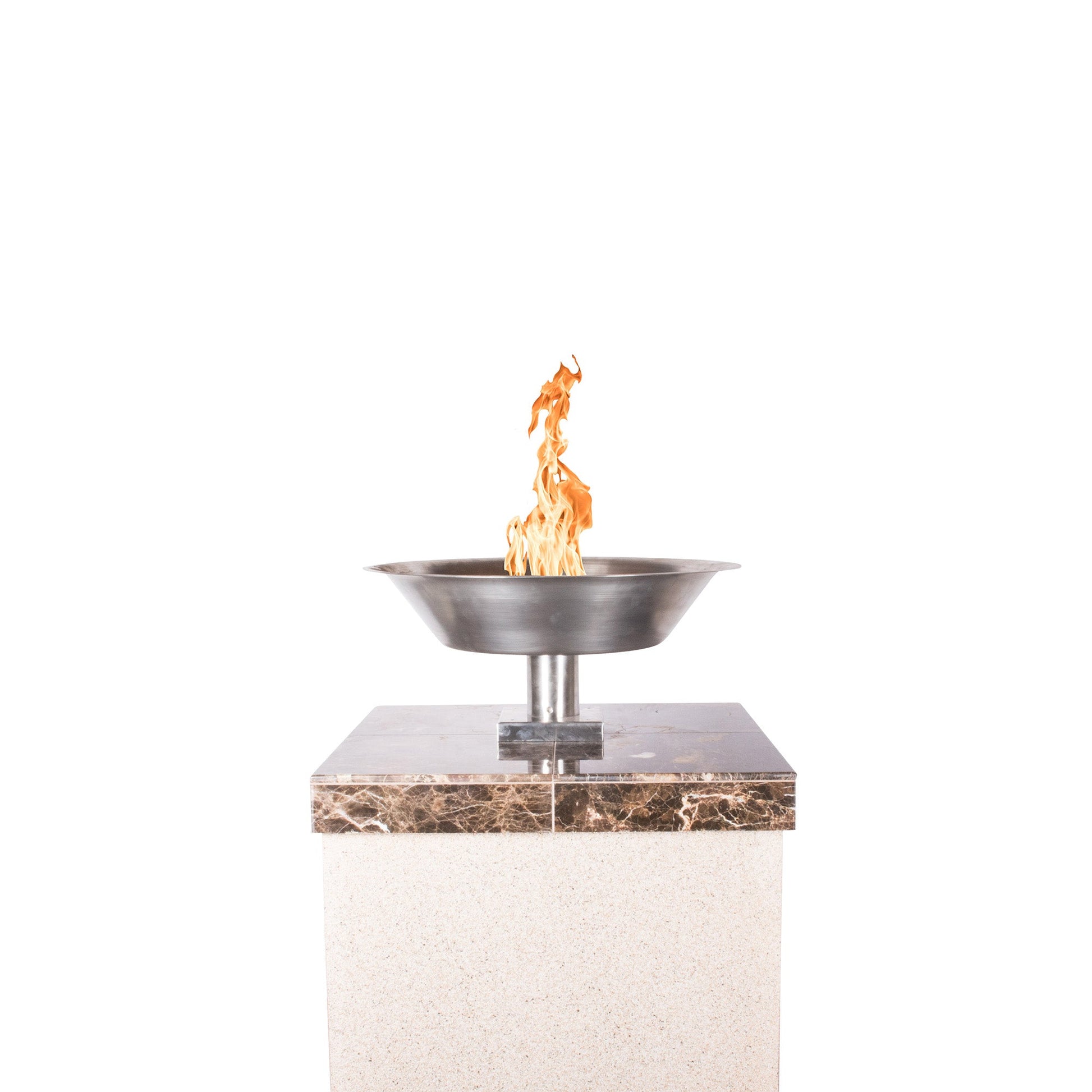The Outdoor Plus Square Granada 22" Aluminum Natural Gas Column Ornament