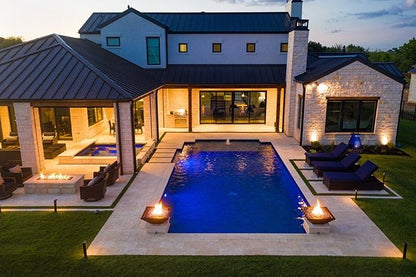 The Outdoor Plus Square Maya 36" White GFRC Concrete Natural Gas Fire Bowl with Match Lit with Flame Sense Ignition