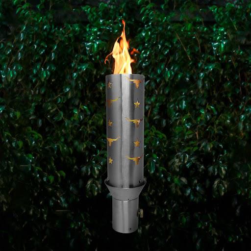The Outdoor Plus Top-Lite Mosaic Wide 14" Stainless Steel Torch Head