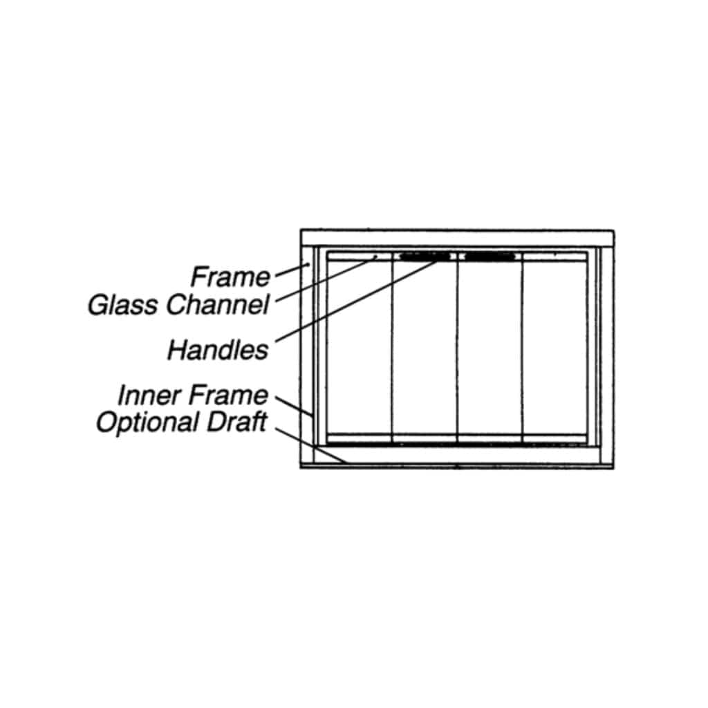 Thermo-Rite Classic Custom Glass Fireplace Door