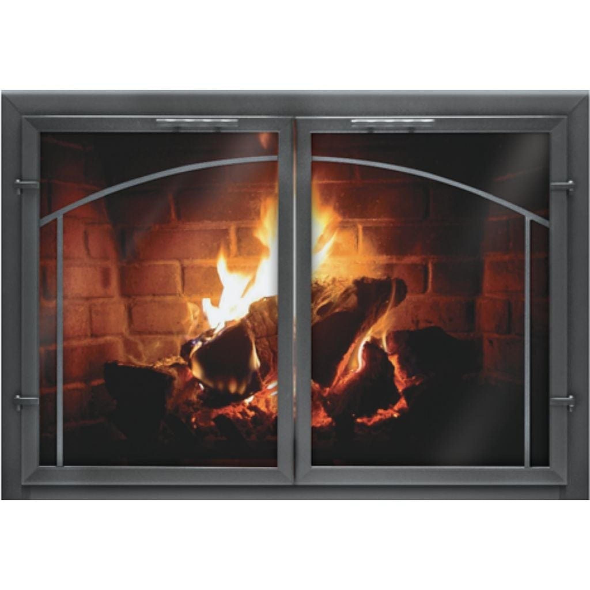 ThermoRite Normandy Collection Custom Glass Fireplace Door US