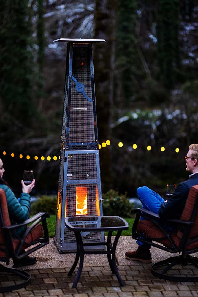 Timber Stoves Big Timber Stainless Steel Pellet Patio Heater