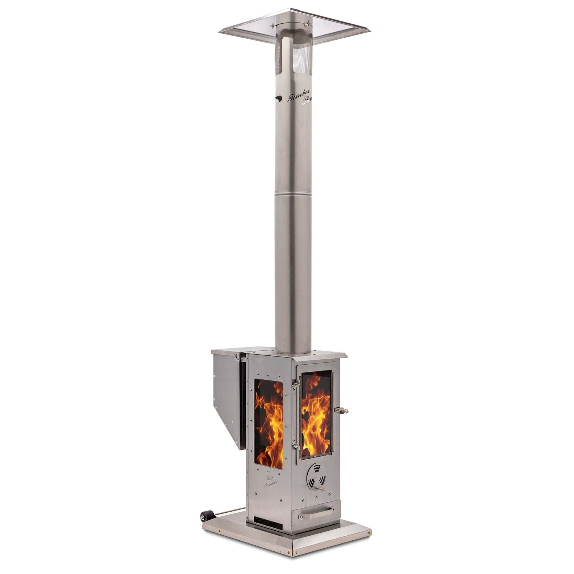 Timber Stoves Revere 84" Stainless Steel Wood Pellet Patio Heater