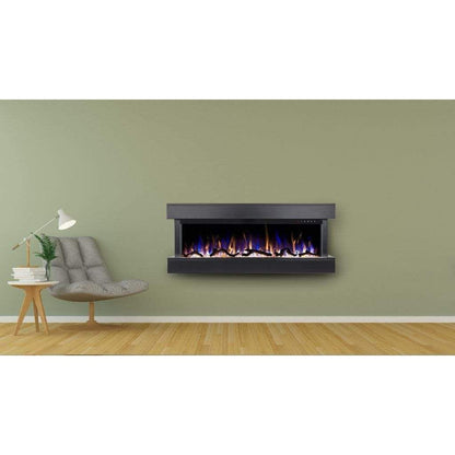 Touchstone Chesmont 50" Wall Mount 3-Sided Smart Electric Fireplace (Alexa/Google Compatible)