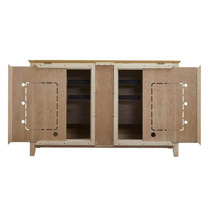 Touchstone Claymont Unfinished TV Lift Cabinet for 65" Flat screen TVs With Whisper Lift II Pro