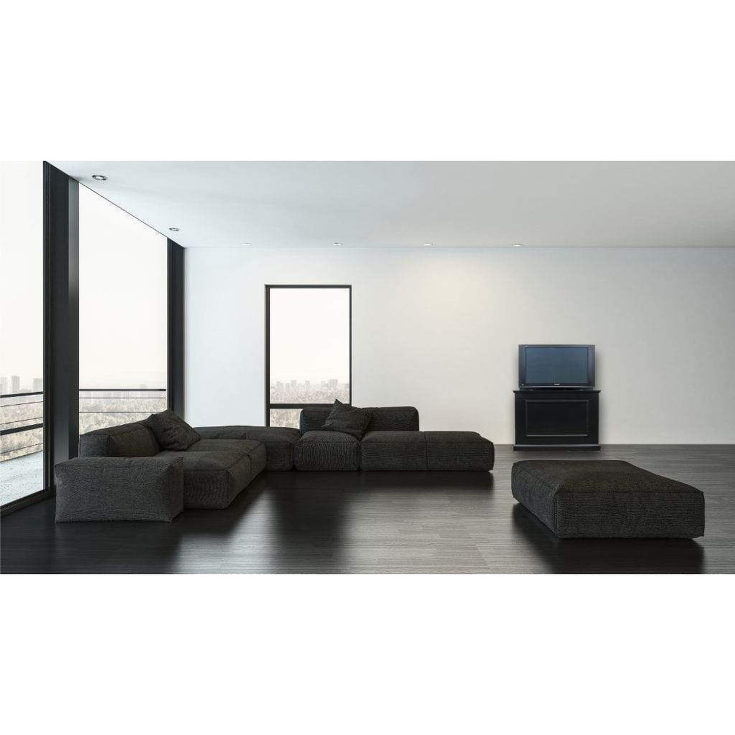 Touchstone Elevate Black Smart TV Lift Cabinet for 50" Flat Screen TVs With SRV Smart WiFi Lift