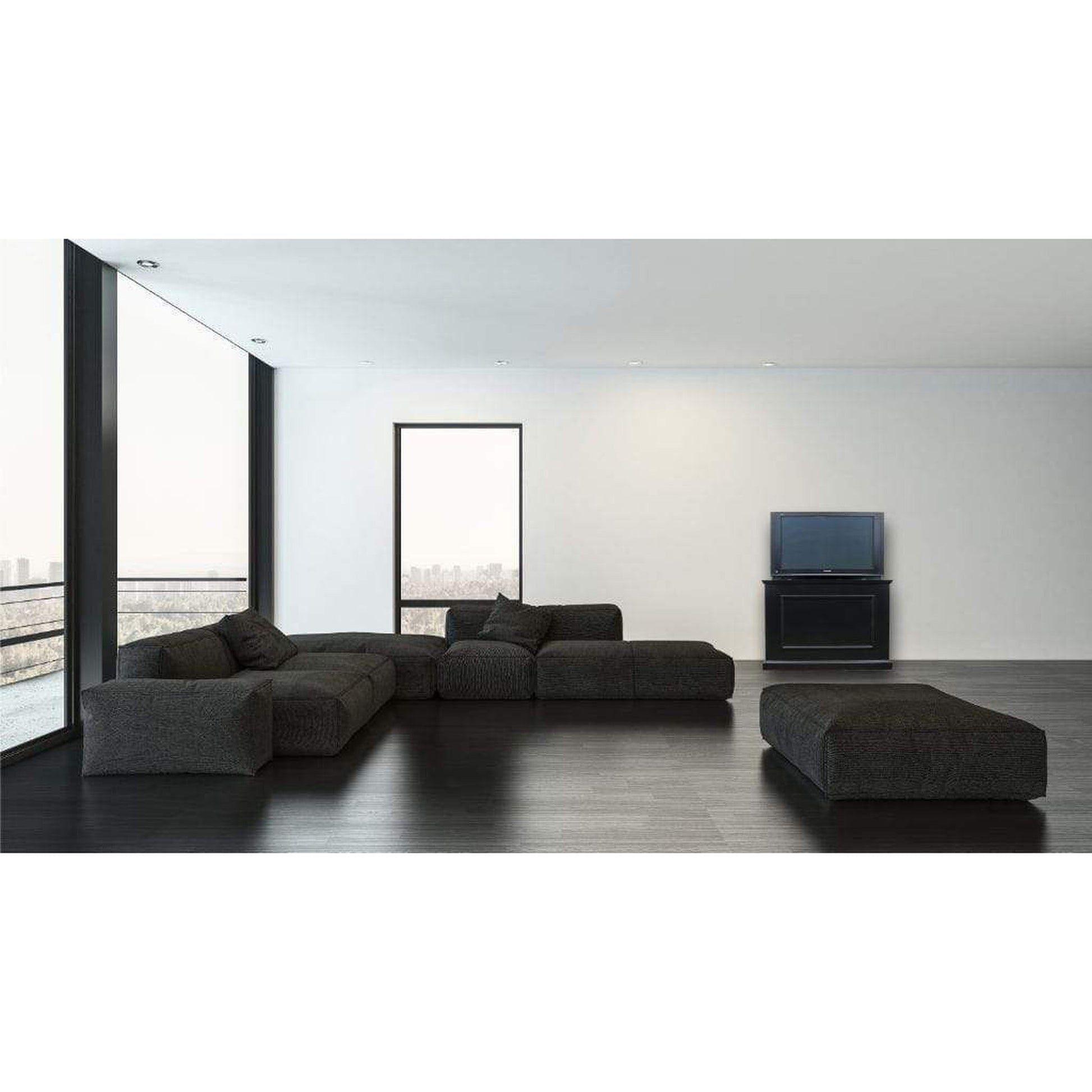 Touchstone Elevate Black Smart TV Lift Cabinet for 50" Flat Screen TVs With SRV Smart WiFi Lift
