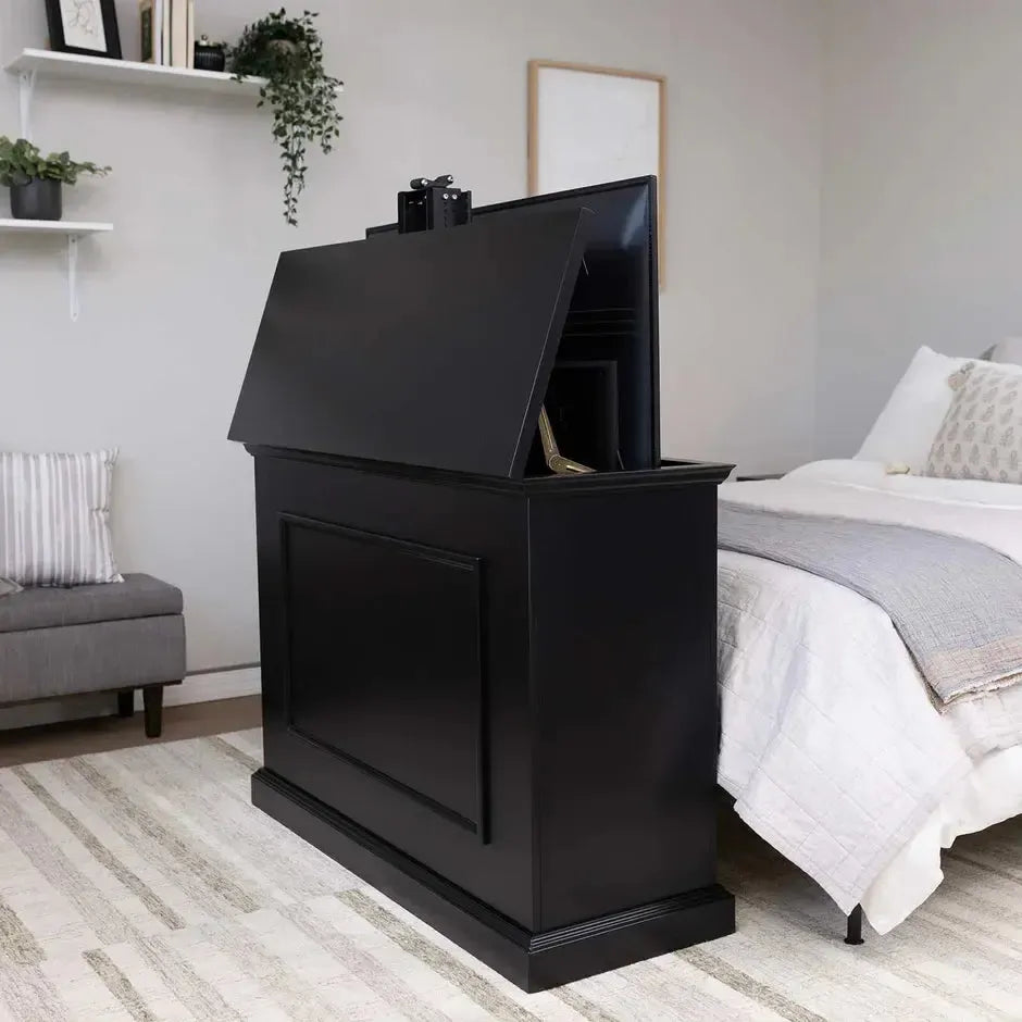 Touchstone Elevate Black Smart TV Lift Cabinet for 50" Flat Screen TVs With SRV Smart WiFi Lift w/Swivel