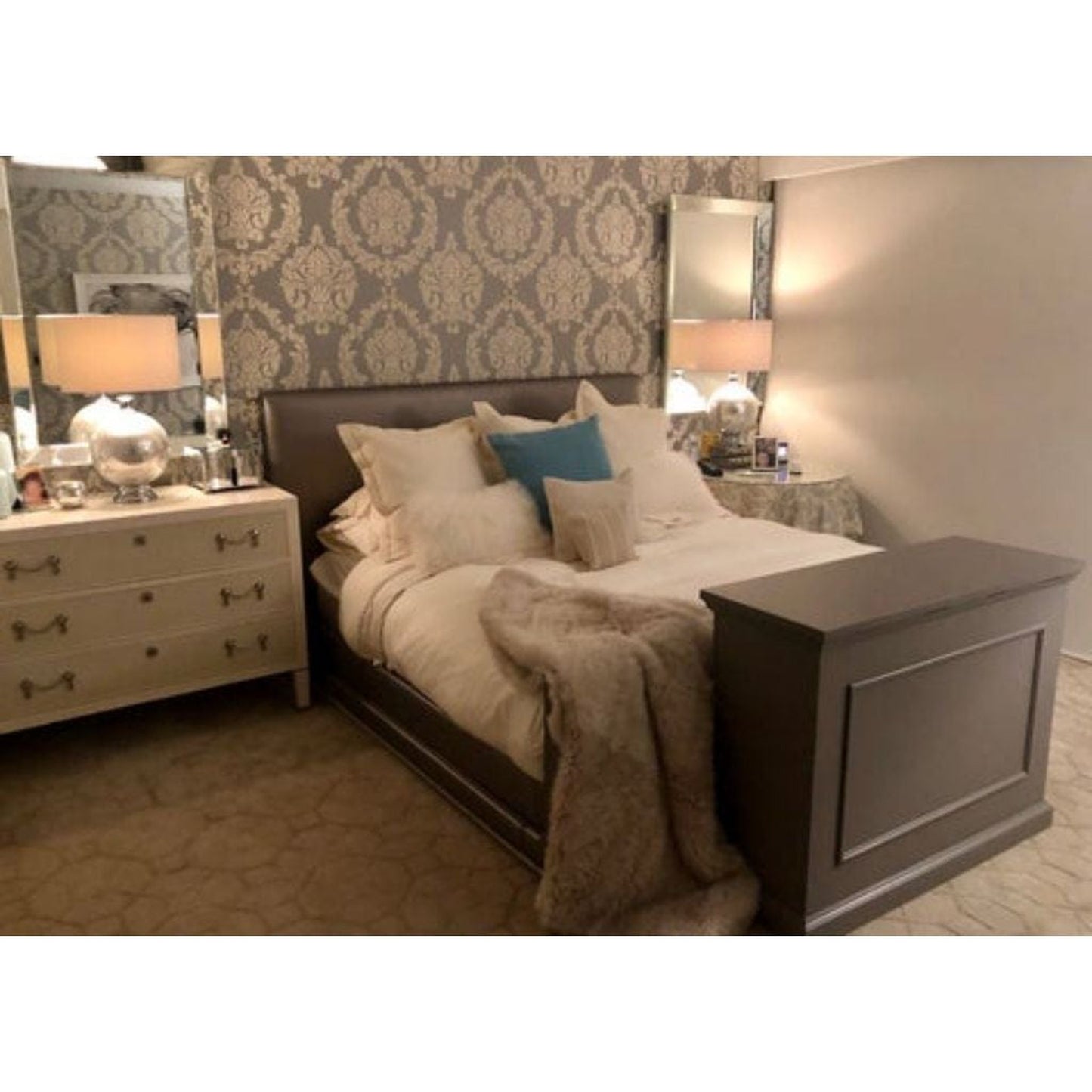 Touchstone Elevate Espresso Smart TV Lift Cabinet for 50" Flat Screen TVs With SRV Smart WiFi Lift w/Swivel