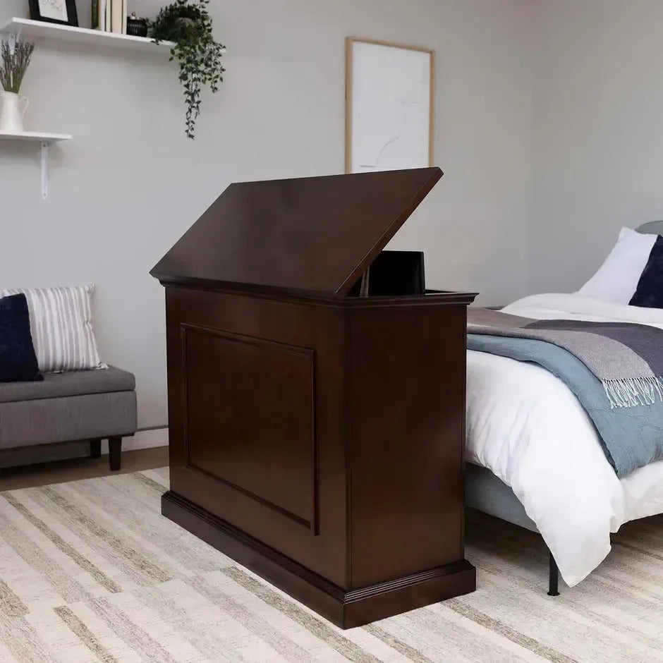 Touchstone Elevate Espresso Smart TV Lift Cabinet for 50" Flat Screen TVs With SRV Smart WiFi Lift w/Swivel