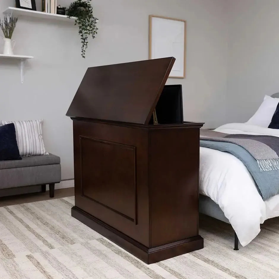 Touchstone Elevate Espresso Smart TV Lift Cabinet for 50" Flat Screen TVs With SRV Smart WiFi Lift w/Swivel