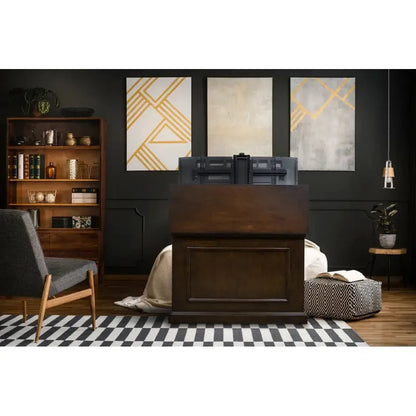 Touchstone Elevate Espresso Smart TV Lift Cabinet for 50" Flat Screen TVs With SRV Smart WiFi Lift w/Swivel