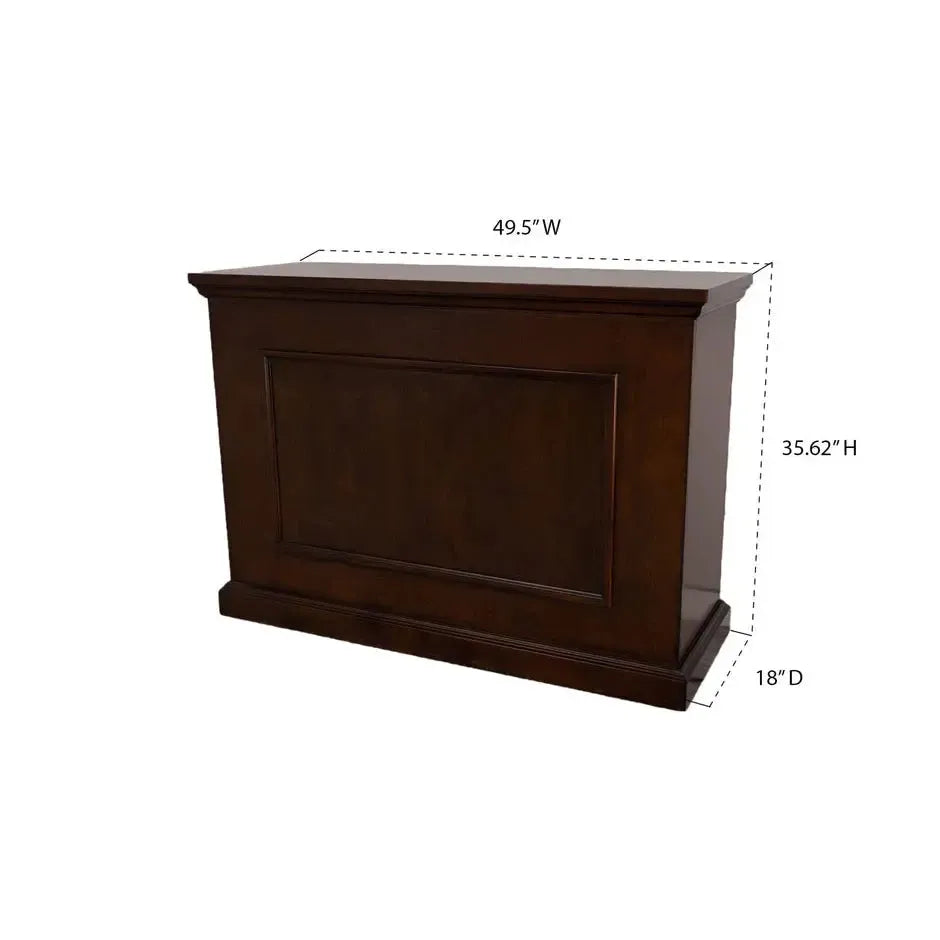 Touchstone Elevate Espresso Smart TV Lift Cabinet for 50" Flat Screen TVs With SRV Smart WiFi Lift w/Swivel