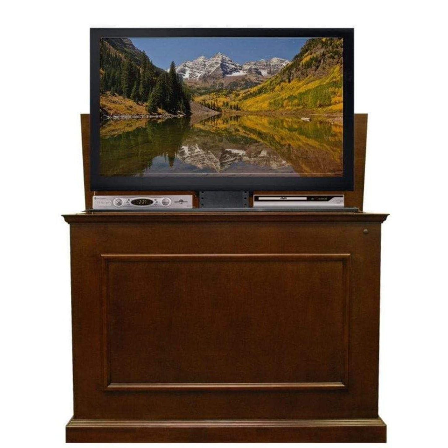 Touchstone Elevate Espresso Smart TV Lift Cabinet for 50" Flat Screen TVs With SRV Smart WiFi Lift w/Swivel