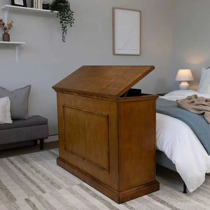 Touchstone Elevate Honey Oak Smart TV Lift Cabinet for 50" Flat Screen TVs With SRV Smart WiFi Lift w/Swivel