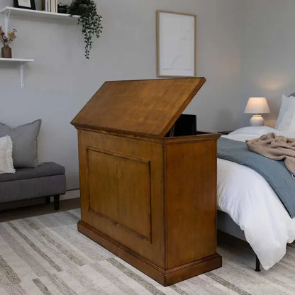 Touchstone Elevate Honey Oak Smart TV Lift Cabinet for 50" Flat Screen TVs With SRV Smart WiFi Lift w/Swivel