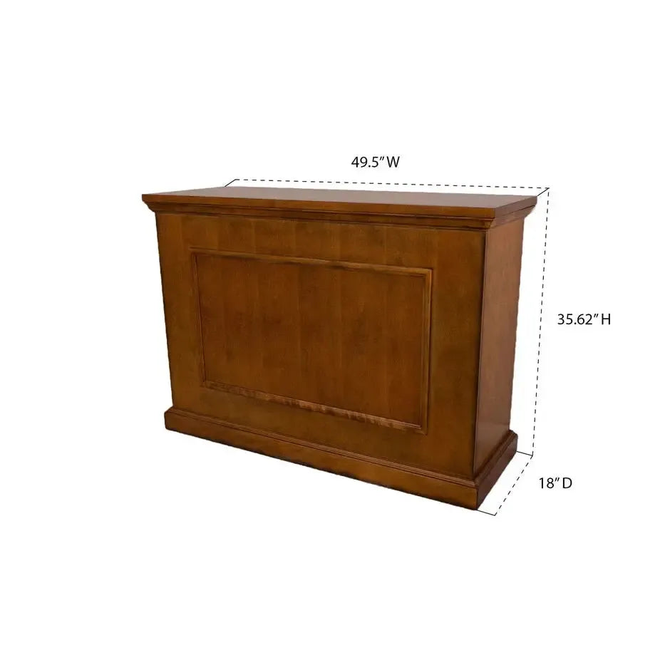 Touchstone Elevate Honey Oak Smart TV Lift Cabinet for 50" Flat Screen TVs With SRV Smart WiFi Lift w/Swivel