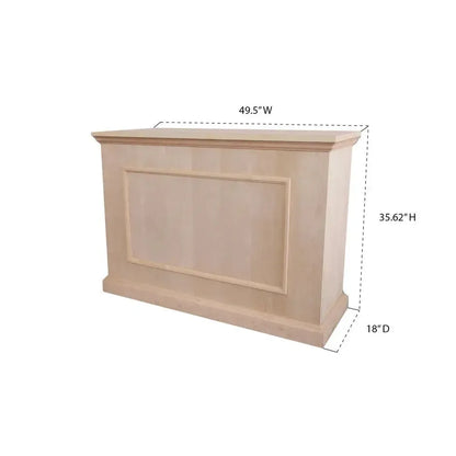 Touchstone Elevate Unfinished Smart TV Lift Cabinet for 50" Flat Screen TVs With SRV Smart WiFi Lift w/Swivel