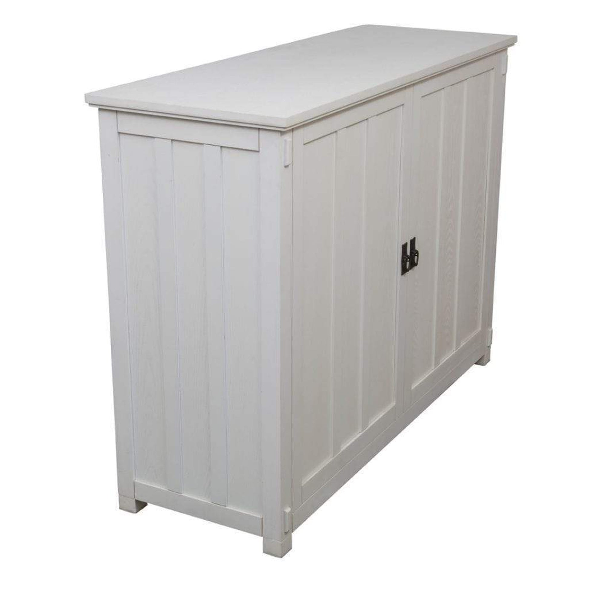 Touchstone Elevate White Mission Style Smart TV Lift Cabinet for 50" Flat Screen TVs With SRV TV Lift w/Swivel