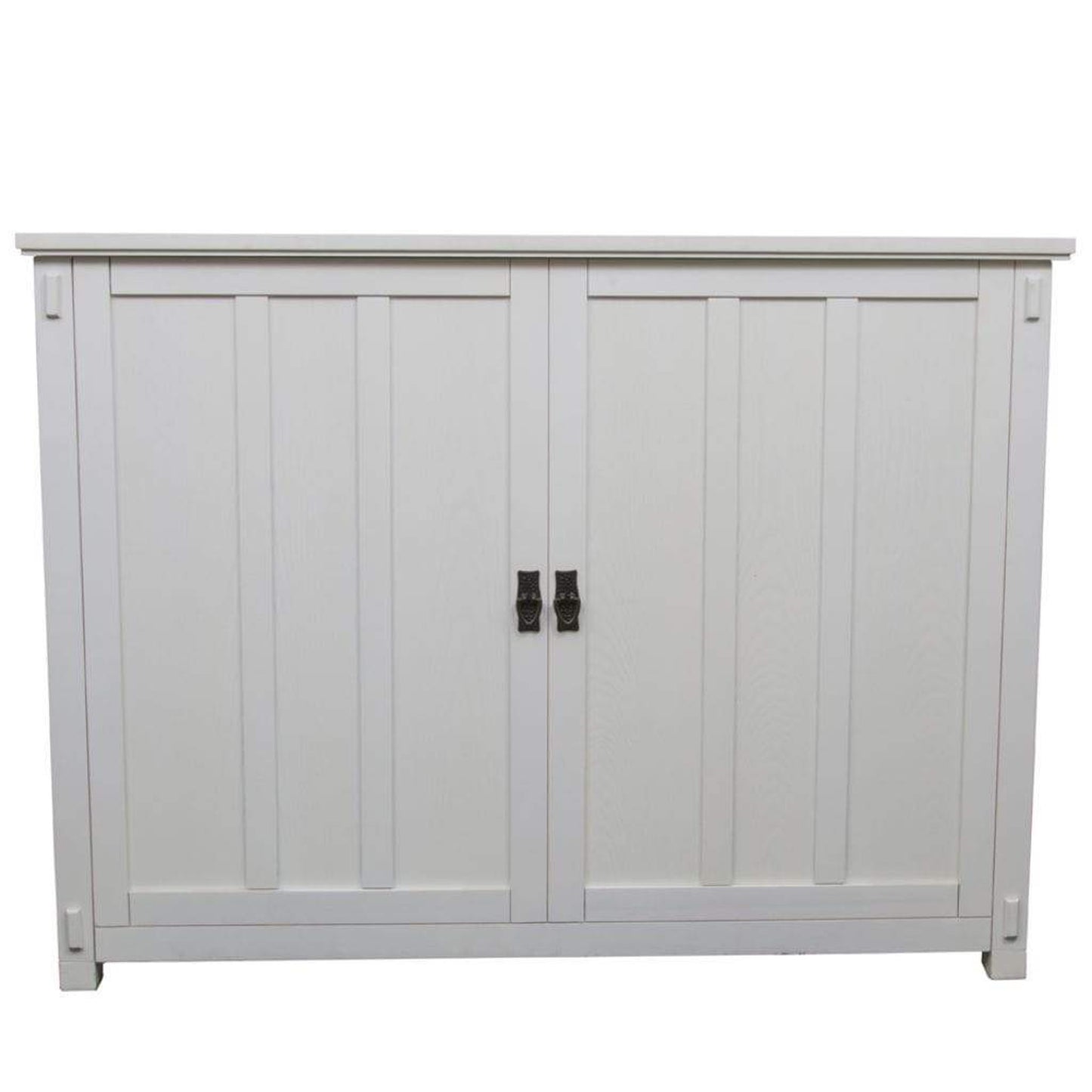 Touchstone Elevate White Mission Style Smart TV Lift Cabinet for 50" Flat Screen TVs With SRV TV Lift w/Swivel