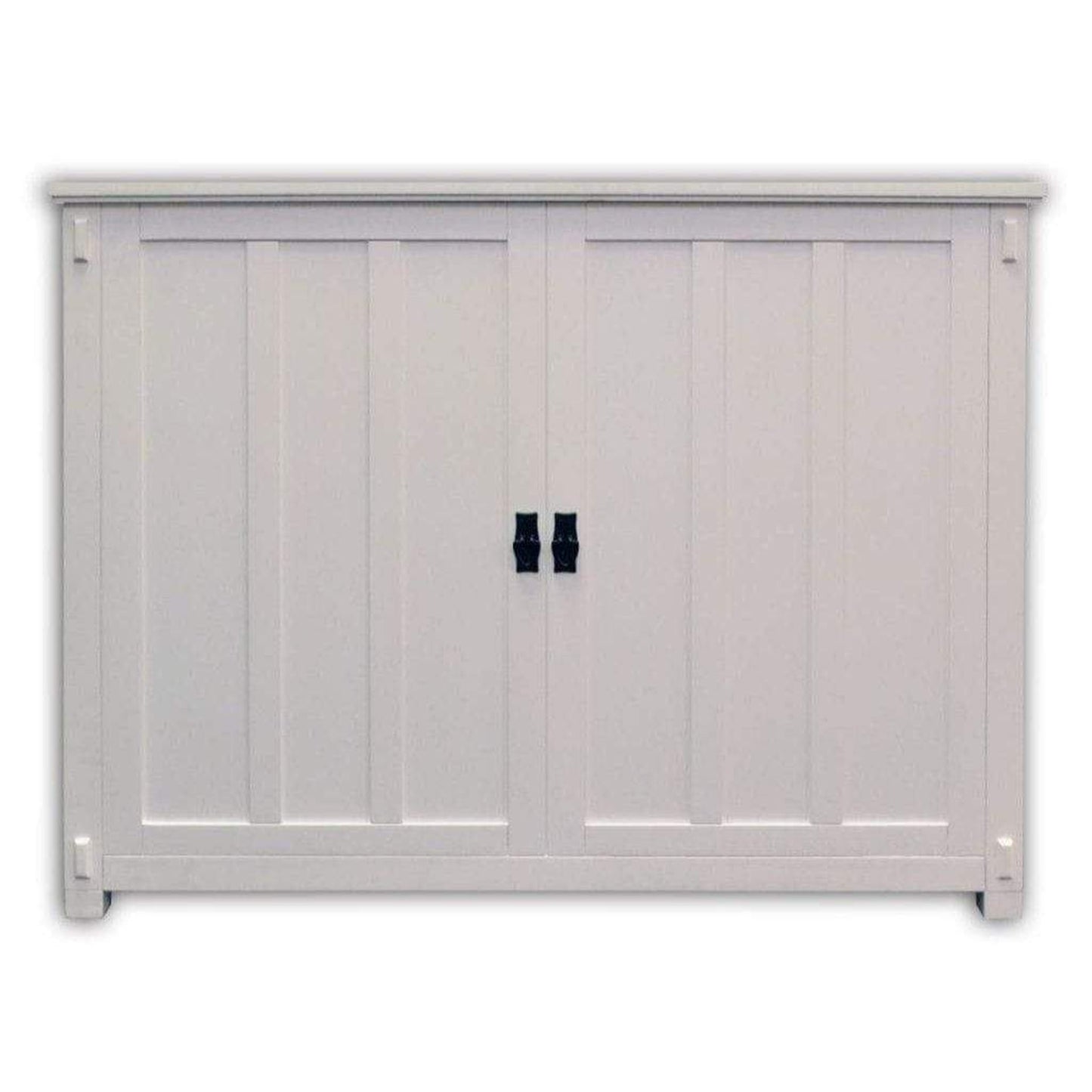 Touchstone Elevate White Mission Style Smart TV Lift Cabinet for 50" Flat Screen TVs With SRV TV Lift w/Swivel