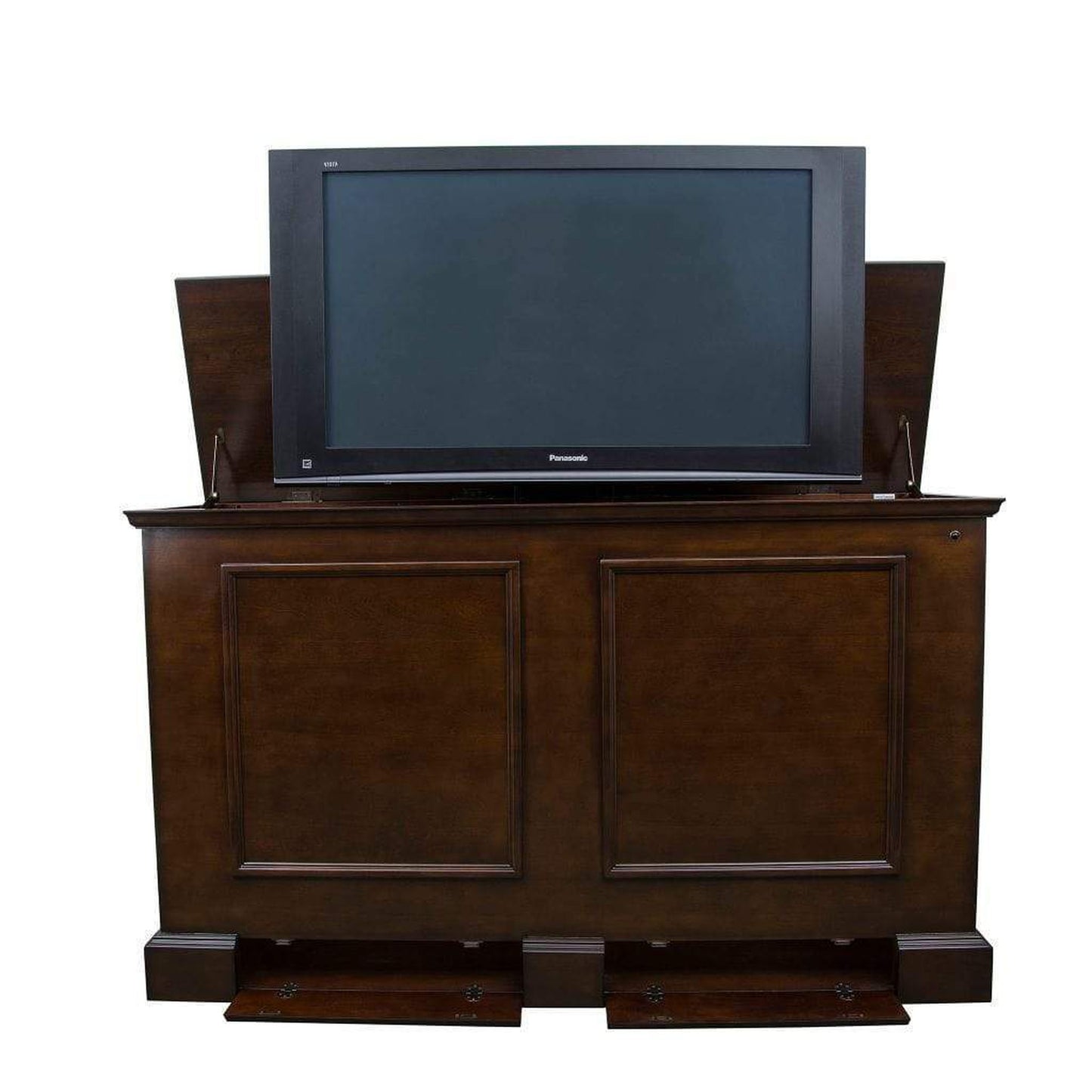 Touchstone Grand Elevate Espresso Smart TV Lift Cabinet for 65" Flat Screen TVs With Whisper Lift II Pro w/Swivel