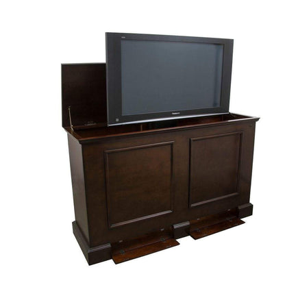 Touchstone Grand Elevate Espresso Smart TV Lift Cabinet for 65" Flat Screen TVs With Whisper Lift II Pro w/Swivel
