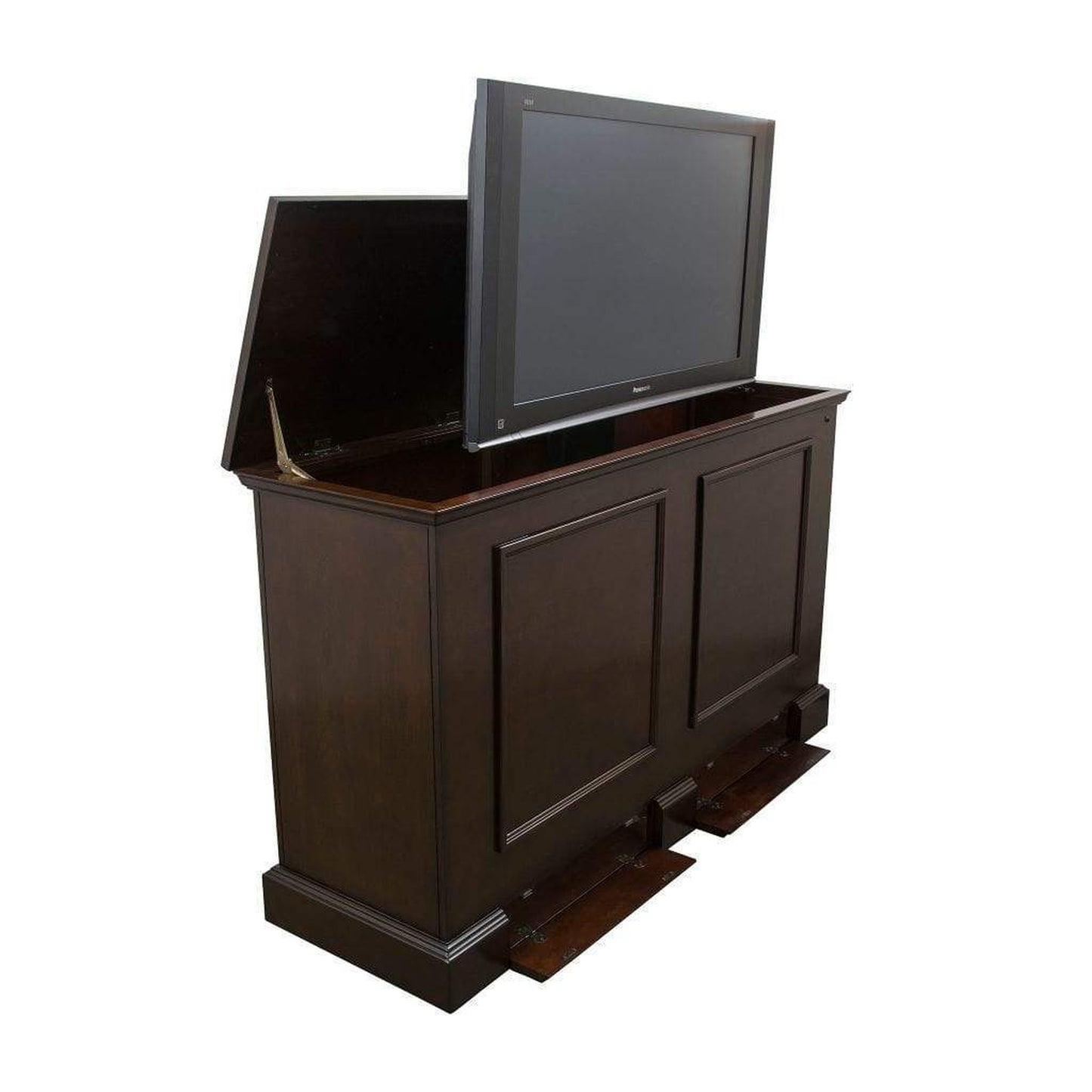 Touchstone Grand Elevate Espresso Smart TV Lift Cabinet for 65" Flat Screen TVs With Whisper Lift II Pro w/Swivel