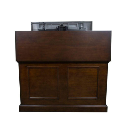 Touchstone Grand Elevate Espresso Smart TV Lift Cabinet for 65" Flat Screen TVs With Whisper Lift II Pro w/Swivel