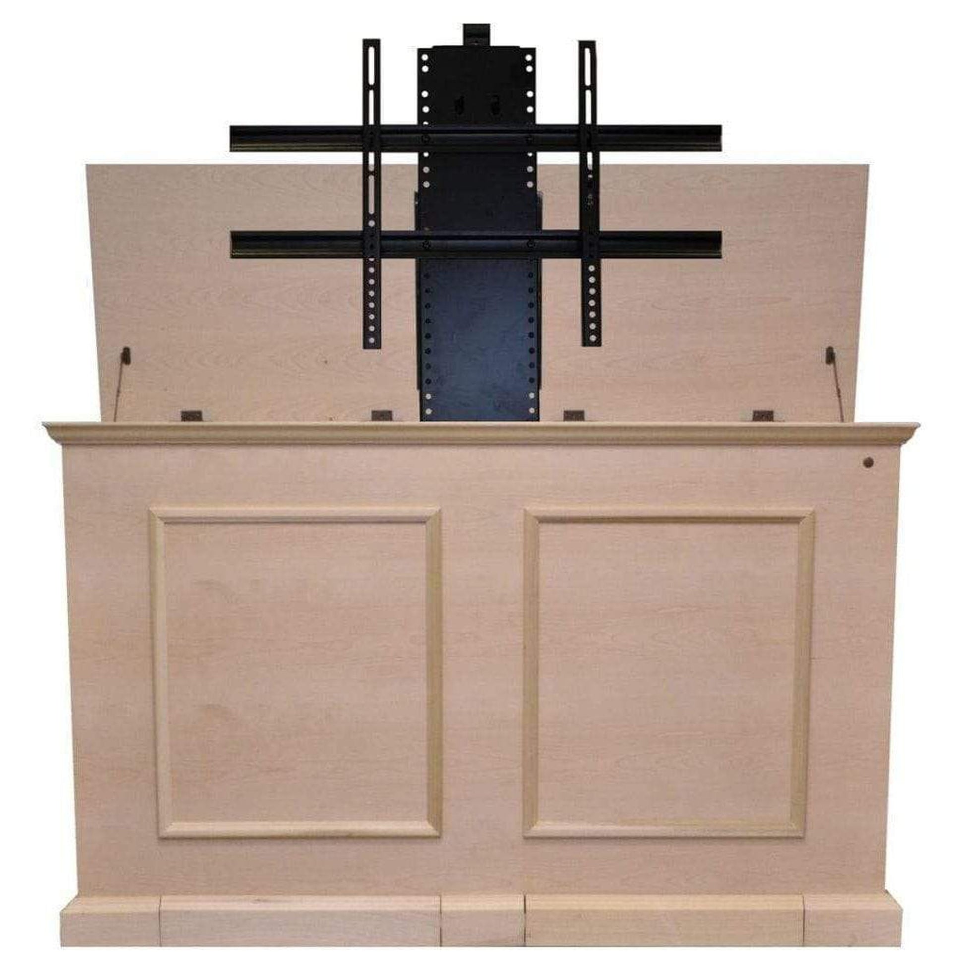 Touchstone Grand Elevate Unfinished Smart TV Lift Cabinet for 65" Flat Screen TVs With Whisper Lift II Pro w/Swivel