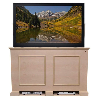 Touchstone Grand Elevate Unfinished Smart TV Lift Cabinet for 65" Flat Screen TVs With Whisper Lift II Pro w/Swivel
