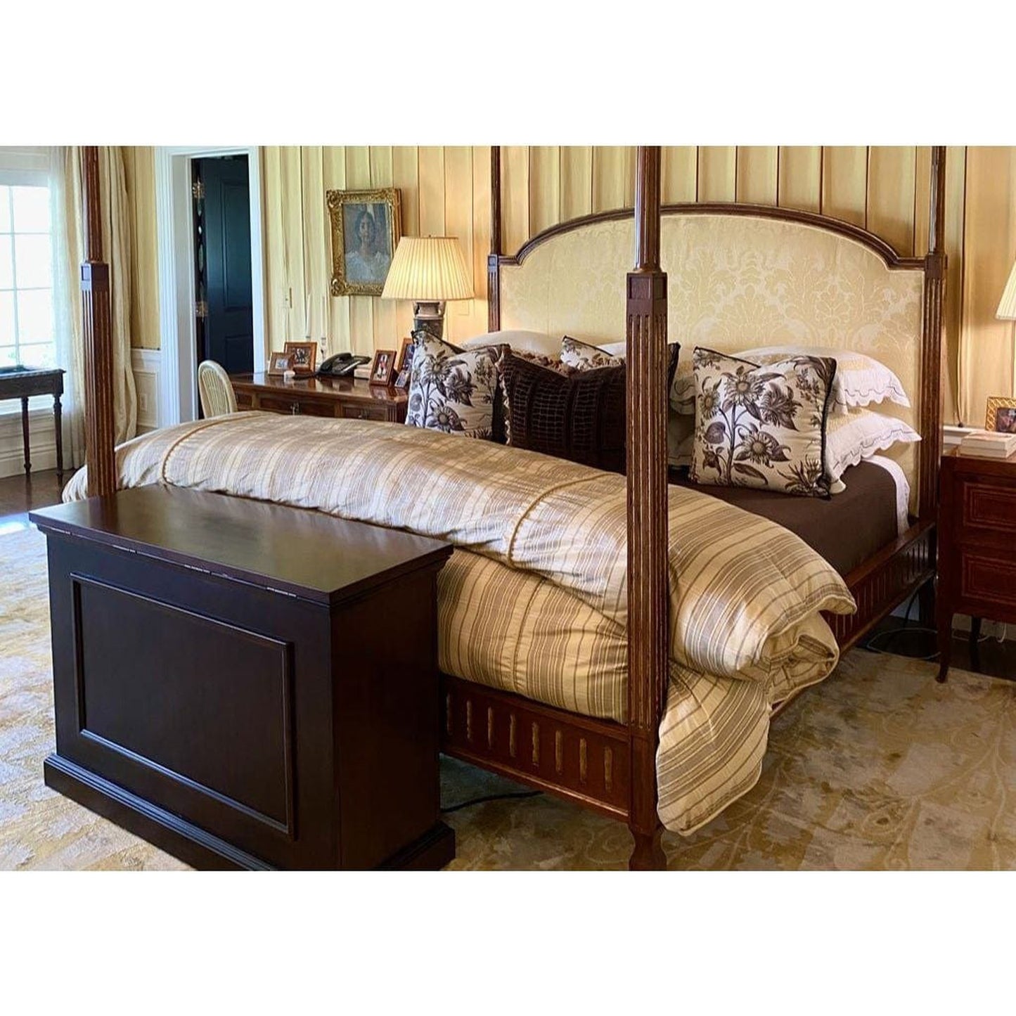 Touchstone Mini Elevate Espresso Smart TV Lift Cabinet for 46" Flat Screen TVs With SRV Smart WiFi Lift w/Swivel