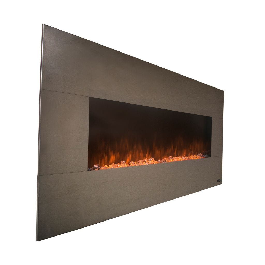 Touchstone Onyx 50" Stainless Steel Electric Fireplace